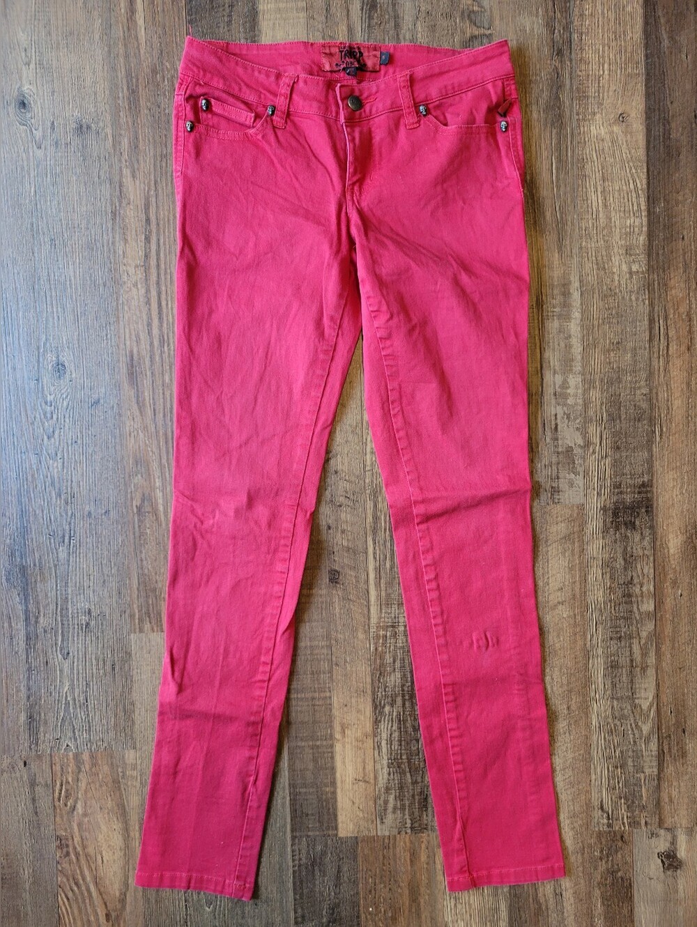 Tripp NYC Red Stretch Denim Skinny Jean Pants